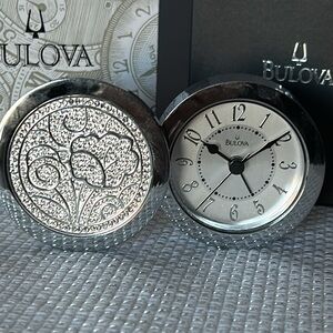 Bulova crystal desk clock
